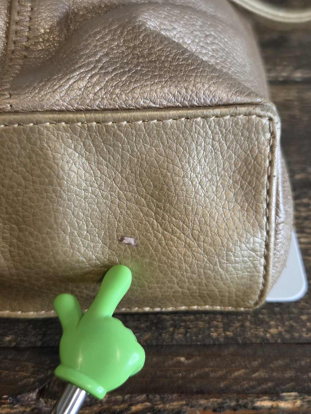 The Sak Metallic Gold Leather Tote Bag - Picture 14 of 16